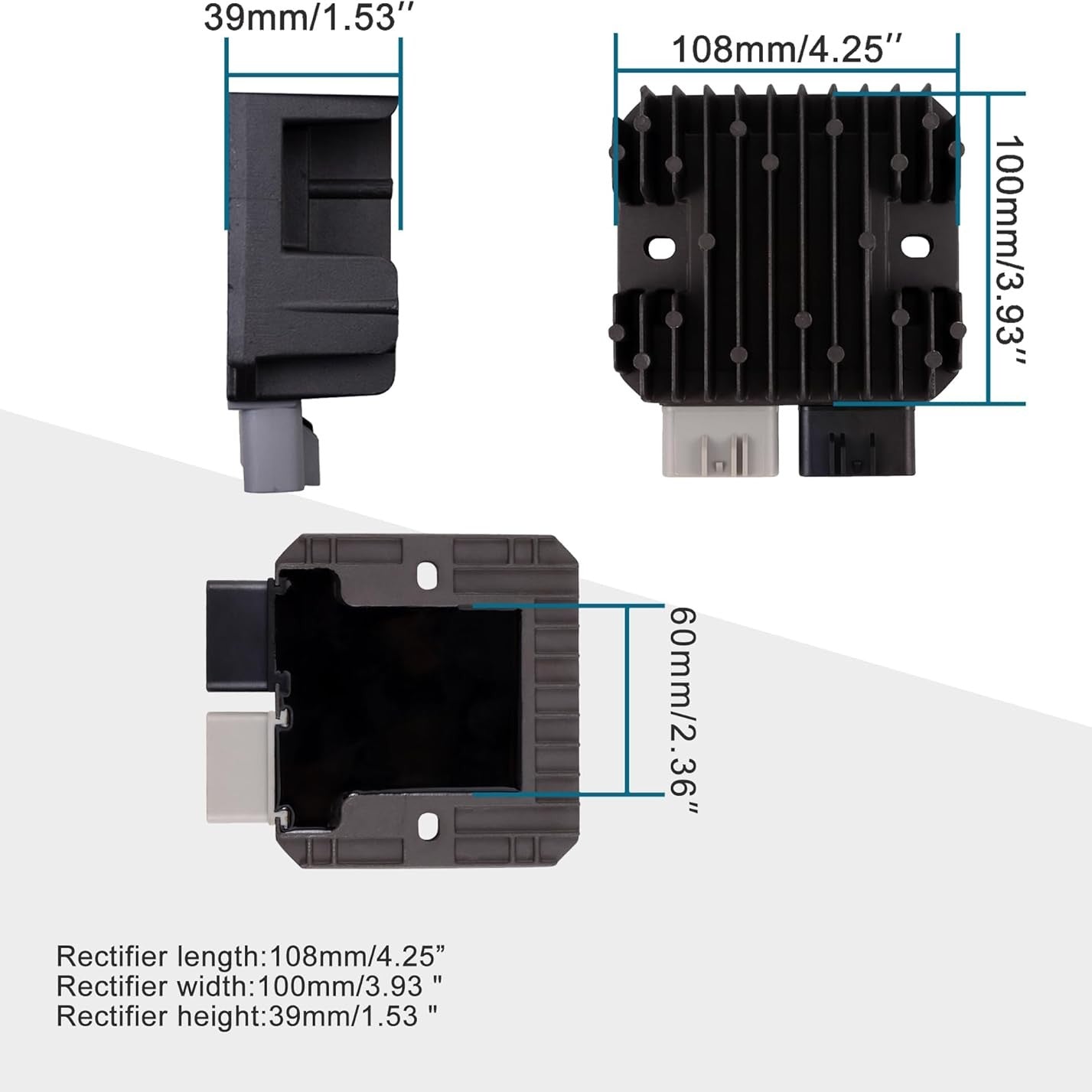 GOOFIT 1500mm Long Line DC Voltage Regulator Rectifier for RZR900 RZR 850 1000 XP EPS RZR 1000 Sportsman 570 850 1000 XP X2 Replaces 4016868