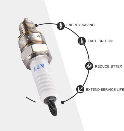 LG A7TC Spark Plug for GY6 50cc–150cc Engines (139QMB, 154QMI, 157QMJ) - goofitmoto