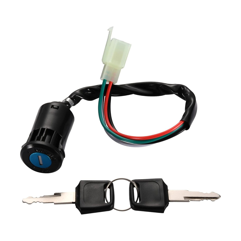 GOOFIT 4Pin Ignition Key Switch Set for Chinese Made 50cc 70cc 90cc 110cc 125cc ATV Dirt Bike Pocket Bike