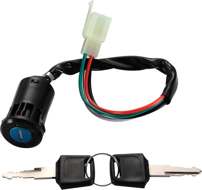 GOOFIT 4Pin Ignition Key Switch Set for Chinese Made 50cc 70cc 90cc 110cc 125cc ATV Dirt Bike Pocket Bike