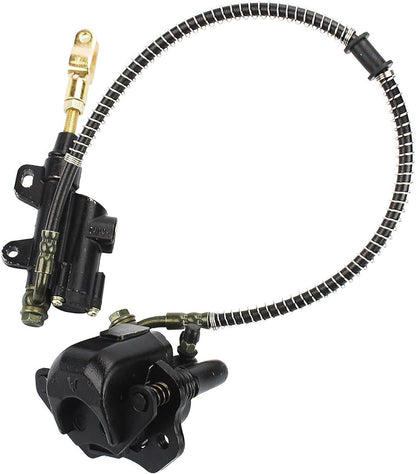 GOOFIT Rear Brake Master Cylinder Caliper Assembly for 50cc 70cc 90cc 110cc 125cc Chinese ATV Quad Scooter