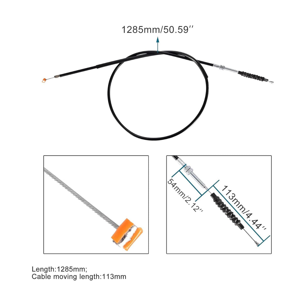 GOOFIT 50.59" Clutch Cable Replacement for 200cc 250cc ATV Quad Dirt Pit Bike Four Wheele Dune Buggy Go Kart Chinese Scooter