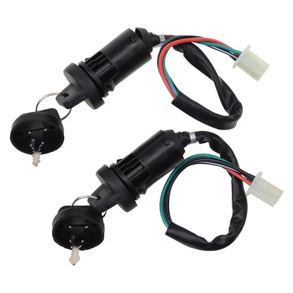 Ignition Switch Key 4 Wire with Cap for ATV Dirt Bike Scooter - goofitmoto