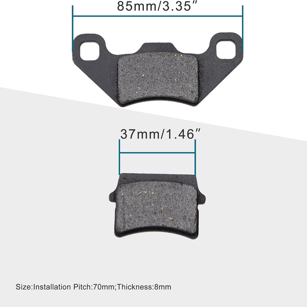 GOOFIT Rear Disc Brake Pad Replacement for 50cc 70cc 90cc 110cc 125cc ATV&GK Go Kart Quad Bikes Dune Buggy 4 Wheeler 3 Pair