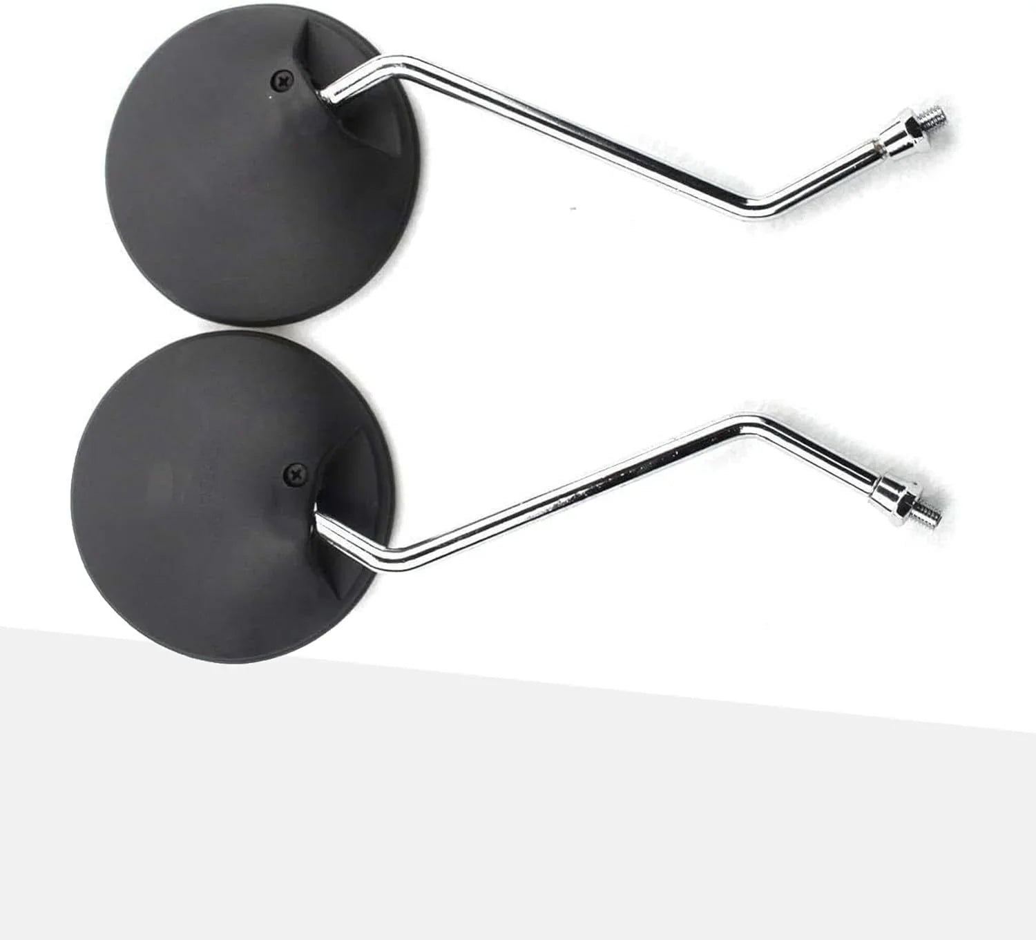 8mm Universal Round Rearview Mirrors for 50cc-250cc ATV, Scooter, Pit Dirt Bike - Black - goofitmoto