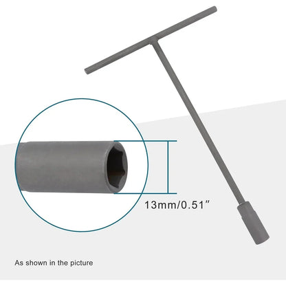 13mm T-Handle Hex Socket Wrench for M8 Nuts & Automotive Repair