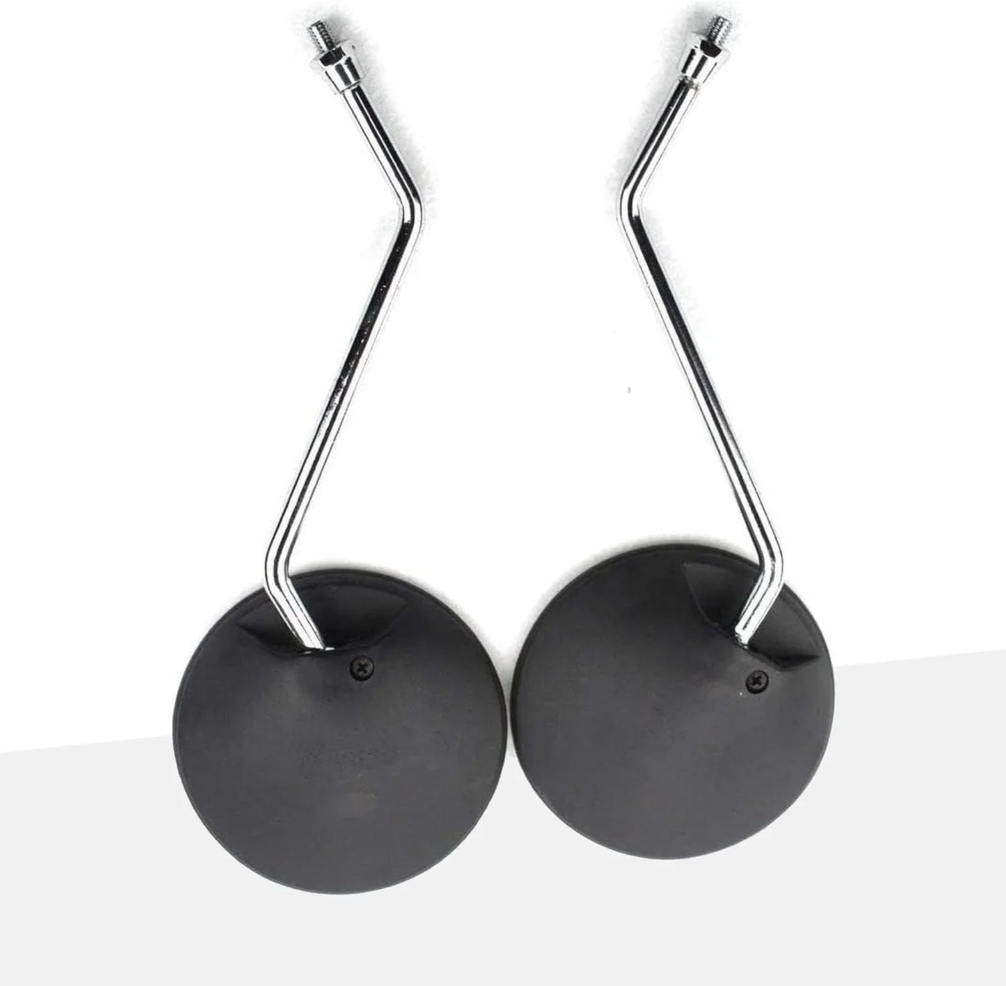 8mm Universal Round Rearview Mirrors for 50cc-250cc ATV, Scooter, Pit Dirt Bike - Black - goofitmoto