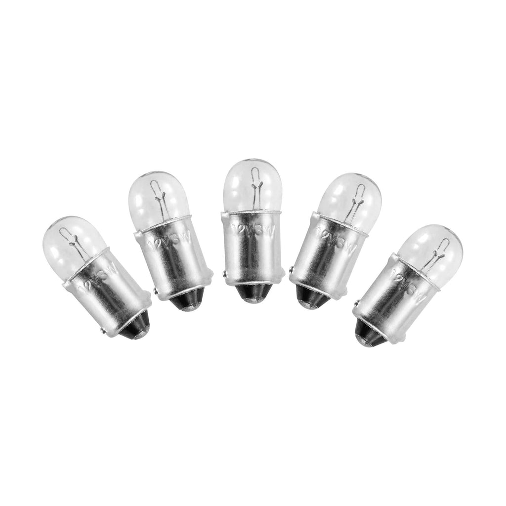 GOOFIT 12V 3W Mini Auto Indicator Bulbs Car Interio Lighting Instrument Lamp for Motorcycle(5 Pack)