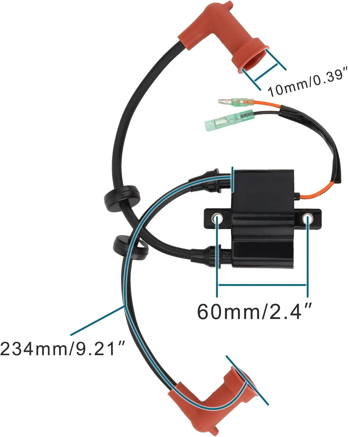 Yamaha Outboard Ignition Coil for F9.9 F13.5 F15 F25 F40 4-Stroke Engines - goofitmoto