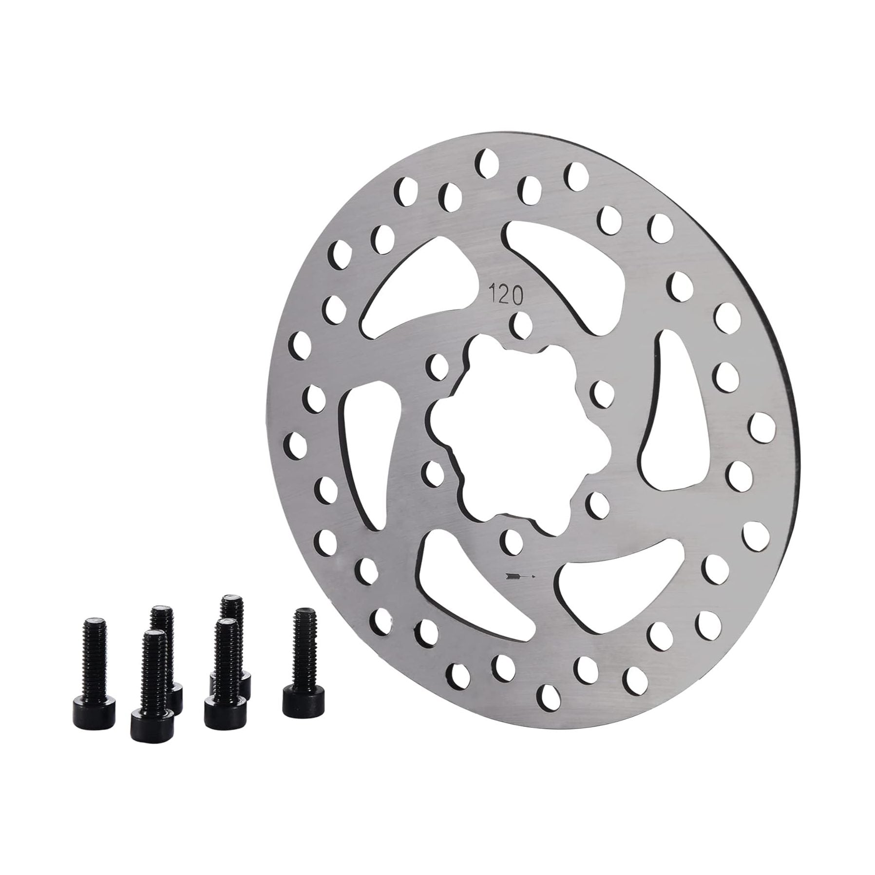 GOOFIT Bicycle motorcycle Disc 120mm Disc Rotor Brake Rotors 6-Bolt mounting For EBikes, Mountain Bike And Sports Bike