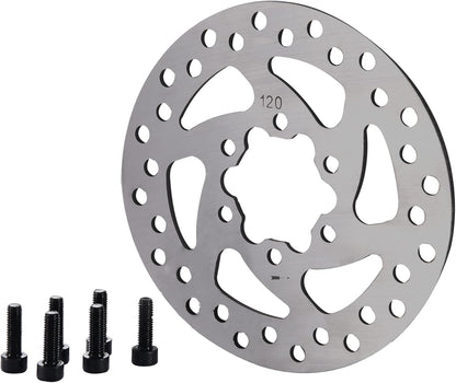 GOOFIT Bicycle motorcycle Disc 120mm Disc Rotor Brake Rotors 6-Bolt mounting For EBikes, Mountain Bike And Sports Bike