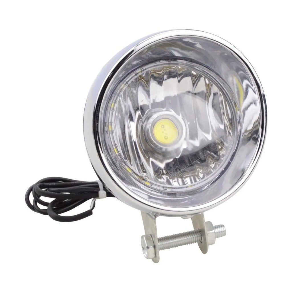 GOOFIT Motorcycle Headlight 12V Head Lamp With Integrated for Scooter ATV Cruiser Chopper