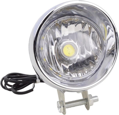 GOOFIT Motorcycle Headlight 12V Head Lamp With Integrated for Scooter ATV Cruiser Chopper