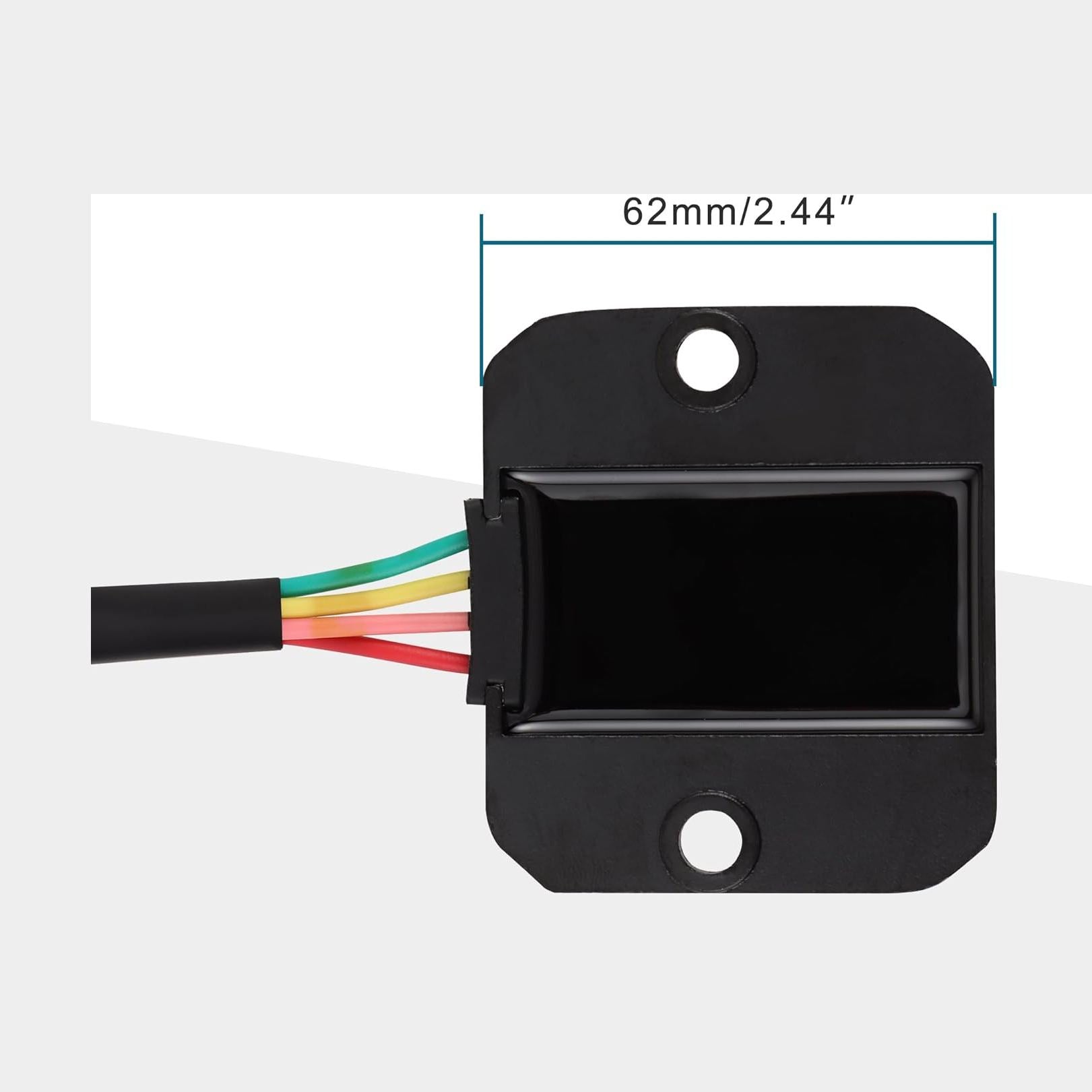 GOOFIT 4 Wire 12V Voltage Regulator Rectifier with wire adapter connection cable Replacement for GY6 50cc 125cc 150cc Scooter Moped ATV