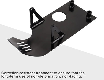 Universal Motorcycle Engine Guard & Skid Plate - Matte Black - goofitmoto