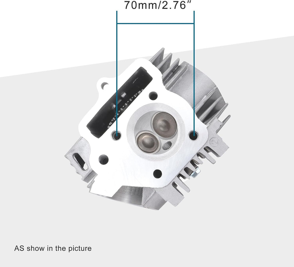 GOOFIT 52.4mm Cylinder Head Assembly for 4 Stroke 110cc ATV Go Kart Scooter