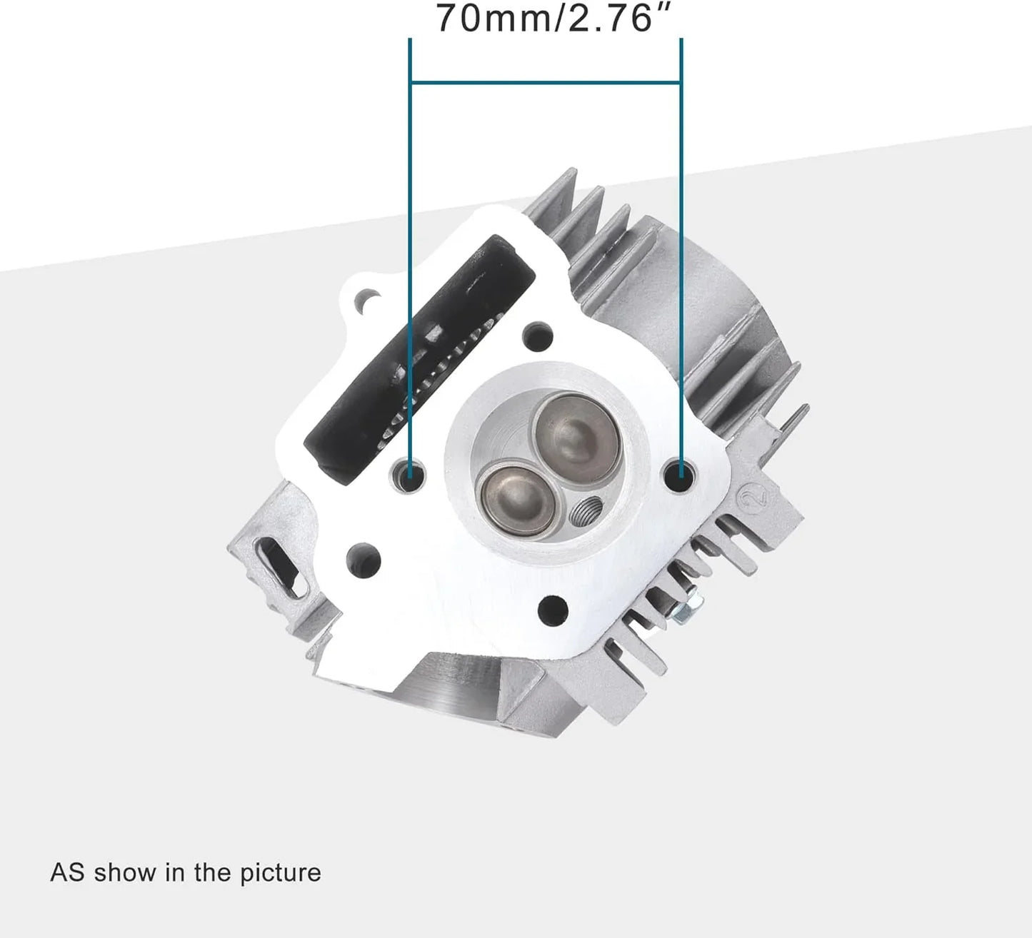 52.4mm Cylinder Head Assembly with 28T Sprocket for 110cc 4-Stroke ATV Go Kart - goofitmoto