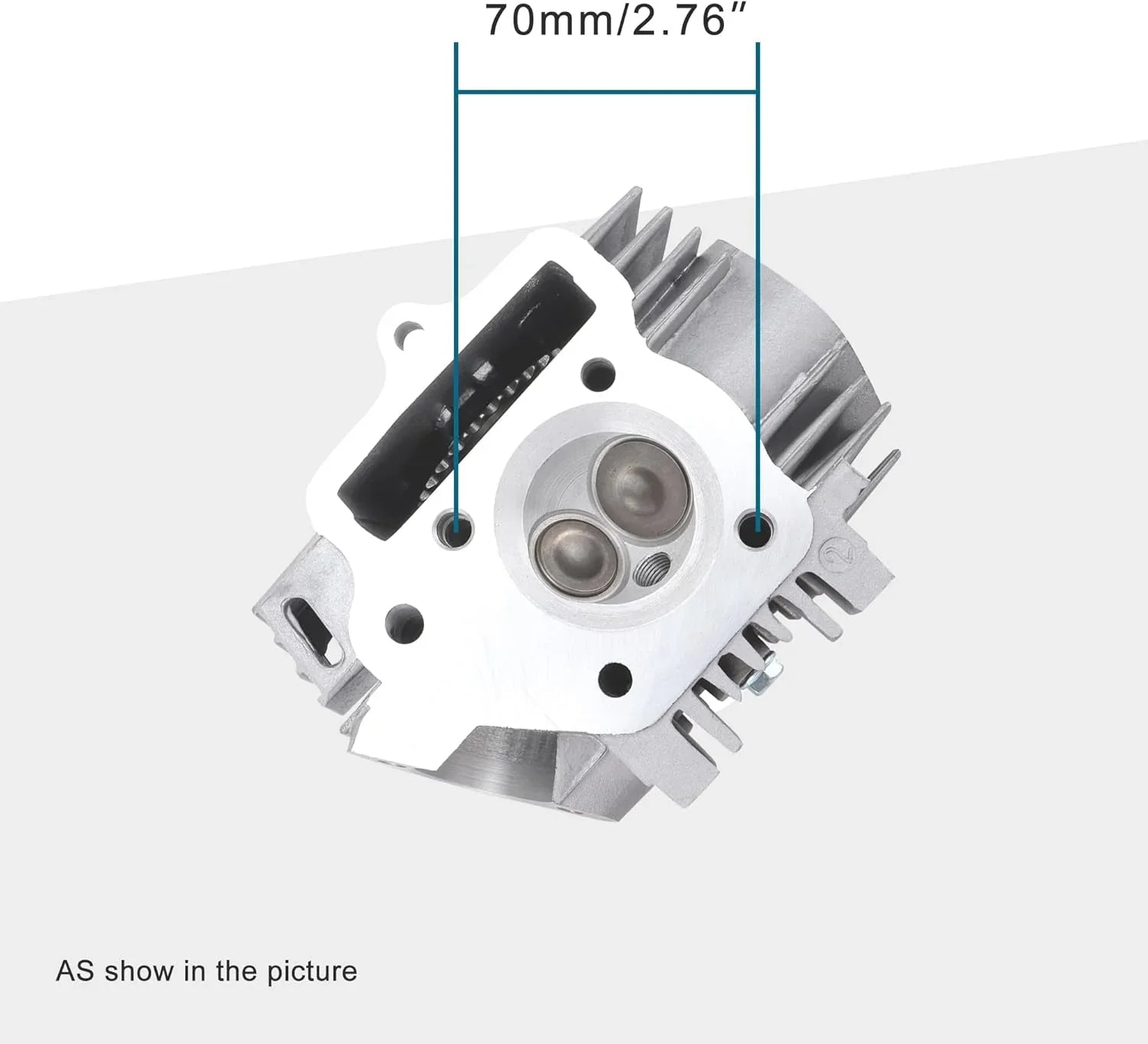52.4mm Cylinder Head Assembly with 28T Sprocket for 110cc 4-Stroke ATV Go Kart - goofitmoto
