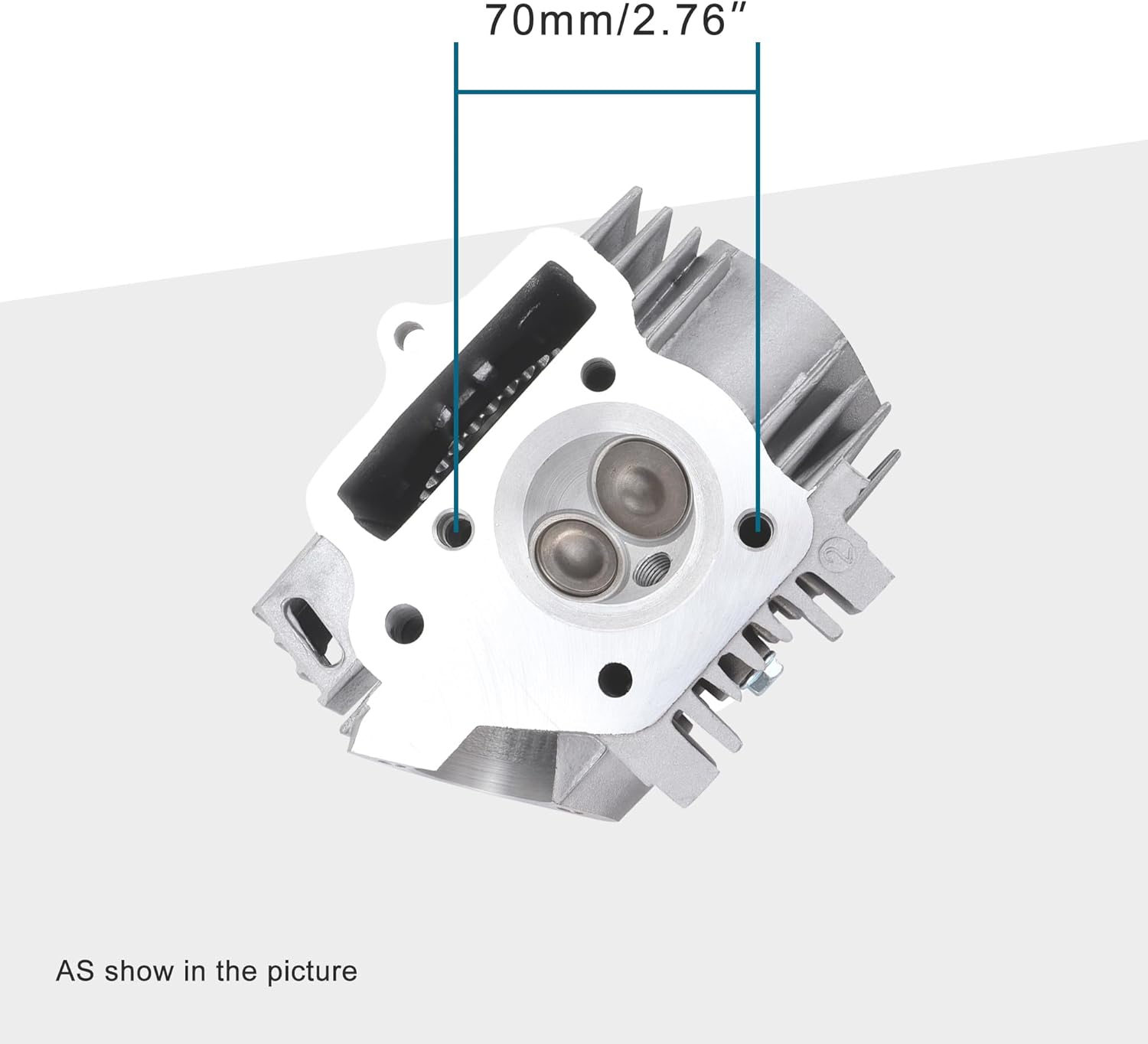 GOOFIT 52.4mm Cylinder Head Assembly for 4 Stroke 110cc ATV Go Kart Scooter