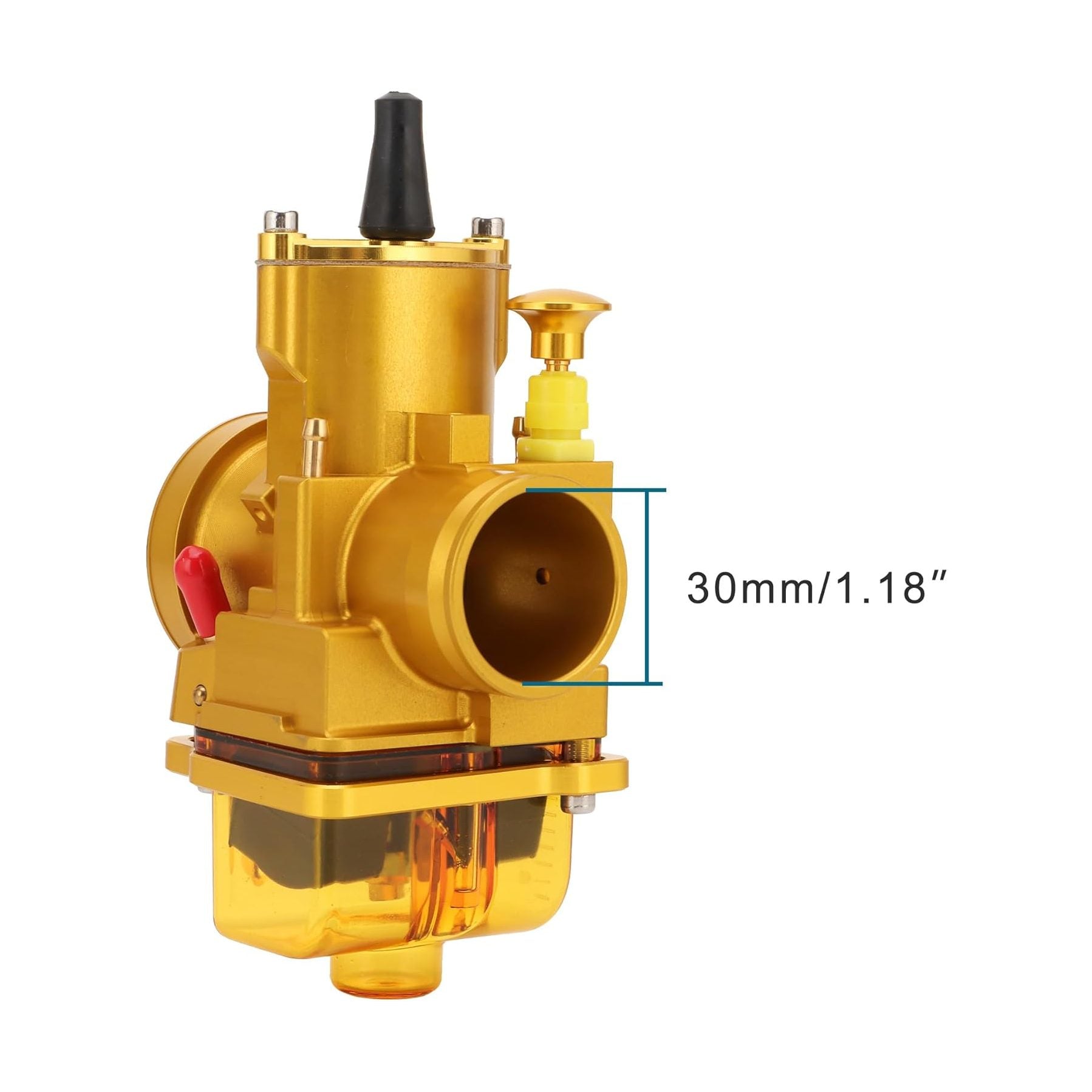 GOOFIT 28mm-34mm Gold Carburetor CNC Integrated Carb Replacement for PWK PWK28-34 125cc 200cc 250cc 300cc DirtBike Go Kart ATV UTV Scooter