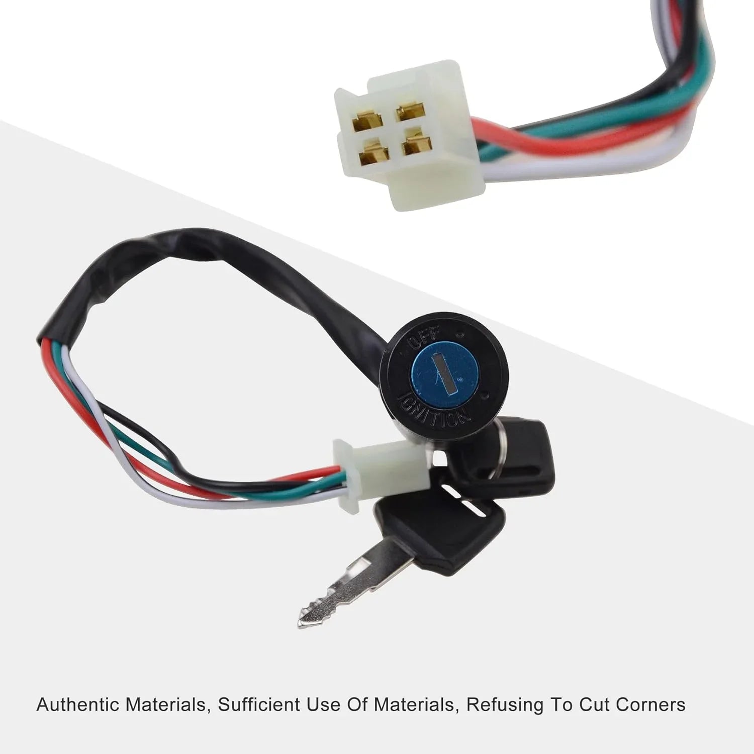 Ignition Key Switch Lock for 50cc–250cc ATV Scooter Go Kart (Female Plug) - goofitmoto