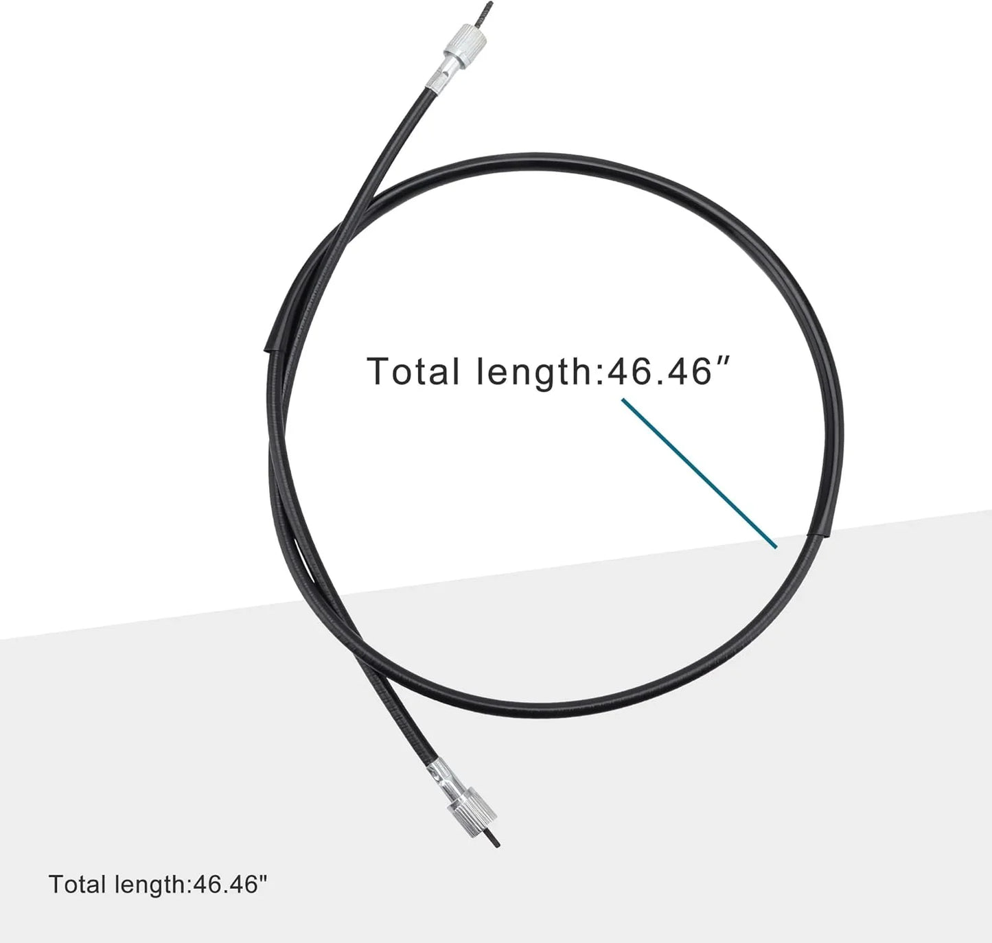 46.46" Speedometer Cable for 150cc–250cc ATV, Scooter, & Go Kart | 10mm Thread - goofitmoto