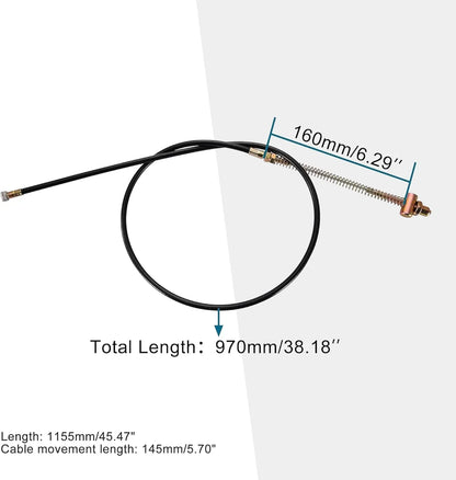 38.18" Drum Brake Cable for 50cc–150cc Pit Dirt Bikes | 970mm High-Response Line - goofitmoto