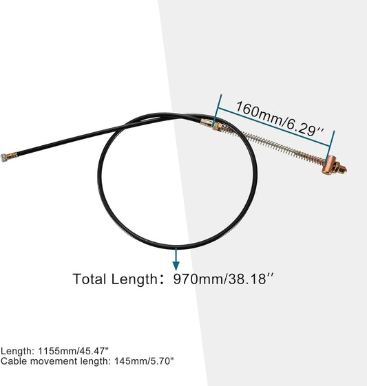 38.18" Drum Brake Cable for 50cc–150cc Pit Dirt Bikes | 970mm High-Response Line - goofitmoto