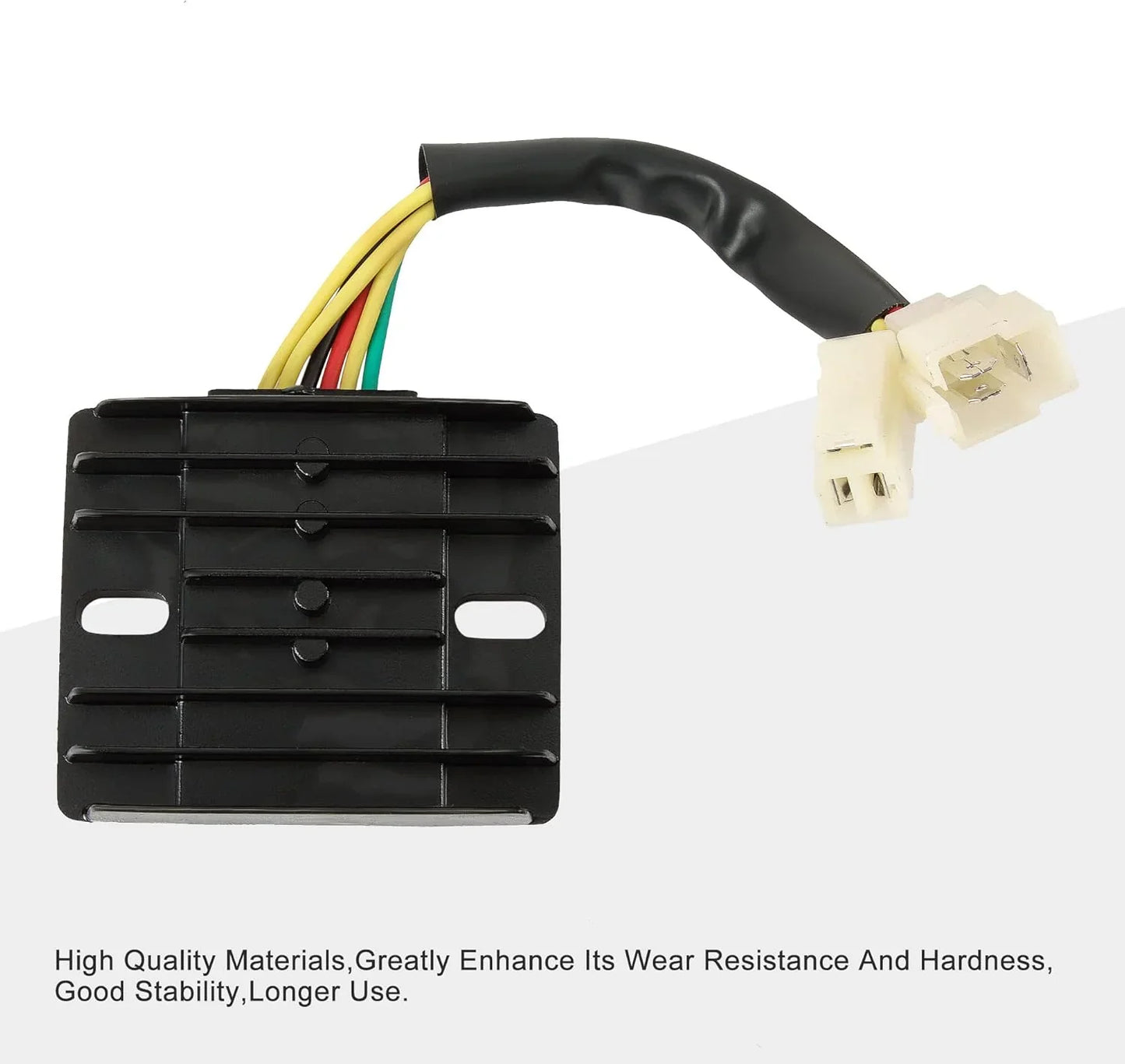 6-pin DC regulator rectifier for GY6 50cc 250cc scooter with wiring harness and connectors