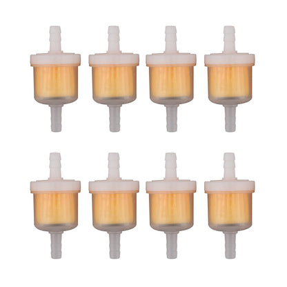 1/4" 6mm Fuel Filter Pack of 8 for 50cc-150cc ATV Dirt Bike Scooter