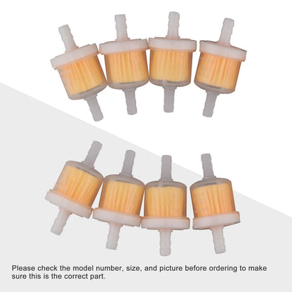 1/4" 6mm Fuel Filter Pack of 8 for 50cc-150cc ATV Dirt Bike Scooter