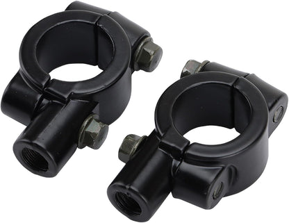 7/8" 22mm Handlebar Mirror Mount Clamps for 8mm Mirrors – 2 Pack
