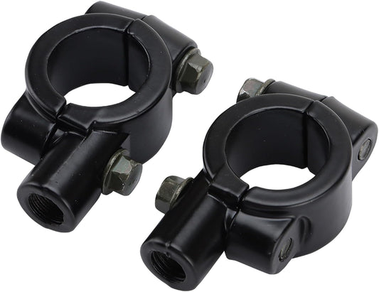 7/8" 22mm Handlebar Mirror Mount Clamps for 8mm Mirrors – 2 Pack
