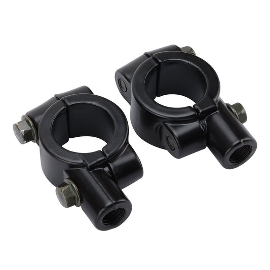 7/8" 22mm Handlebar Mirror Mount Clamps M10x1.25 – 2 Pack