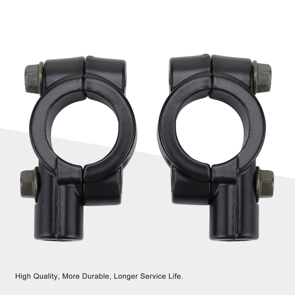 7/8" 22mm Handlebar Mirror Mount Clamps M10x1.25 – 2 Pack
