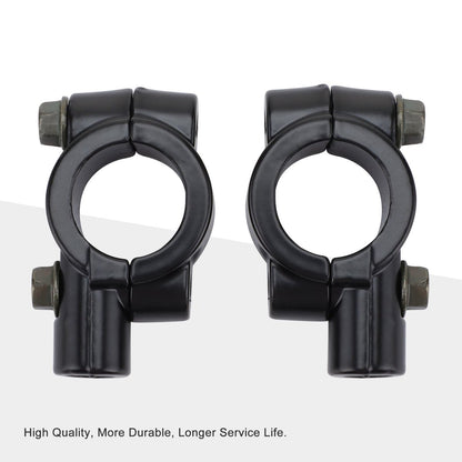 7/8" 22mm Handlebar Mirror Mount Clamps M10x1.25 – 2 Pack