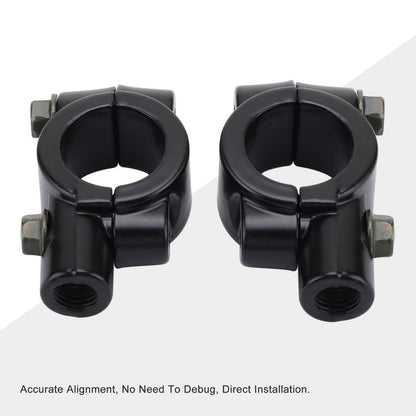 7/8" 22mm Handlebar Mirror Mount Clamps M10x1.25 – 2 Pack