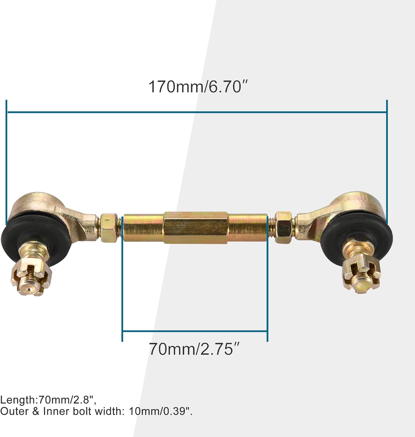 70mm Tie Rod Assembly for 50cc-250cc ATV Four Wheeler Quad