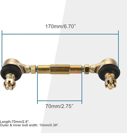 70mm Tie Rod Assembly for 50cc-250cc ATV Four Wheeler Quad