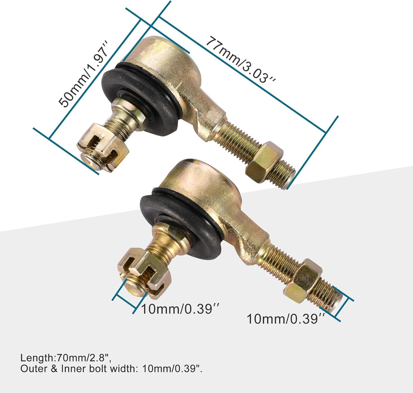 70mm Tie Rod Assembly for 50cc-250cc ATV Four Wheeler Quad