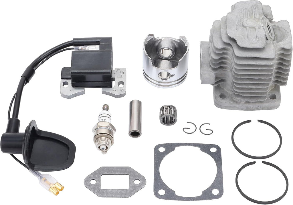 GOOFIT 44mm Big Bore Cylinder Top End Kit for 2 Stroke 47cc 49cc Mini Quad Pocket Bike