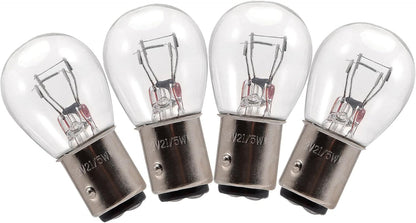 GOOFIT 12v 5w 21w/5w Tail Brake Light Bulb Replacement for Moped Scooter ATV Quad Go Kart Dirt Bike Motorcycle