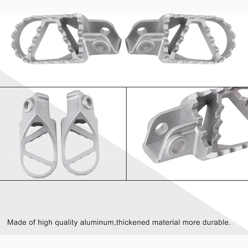 GOOFIT 8mm Foot Pegs Aluminium Foot Rest Replacement for 50cc 70cc 100cc 125cc 250cc Dirt Bike Motorcycle