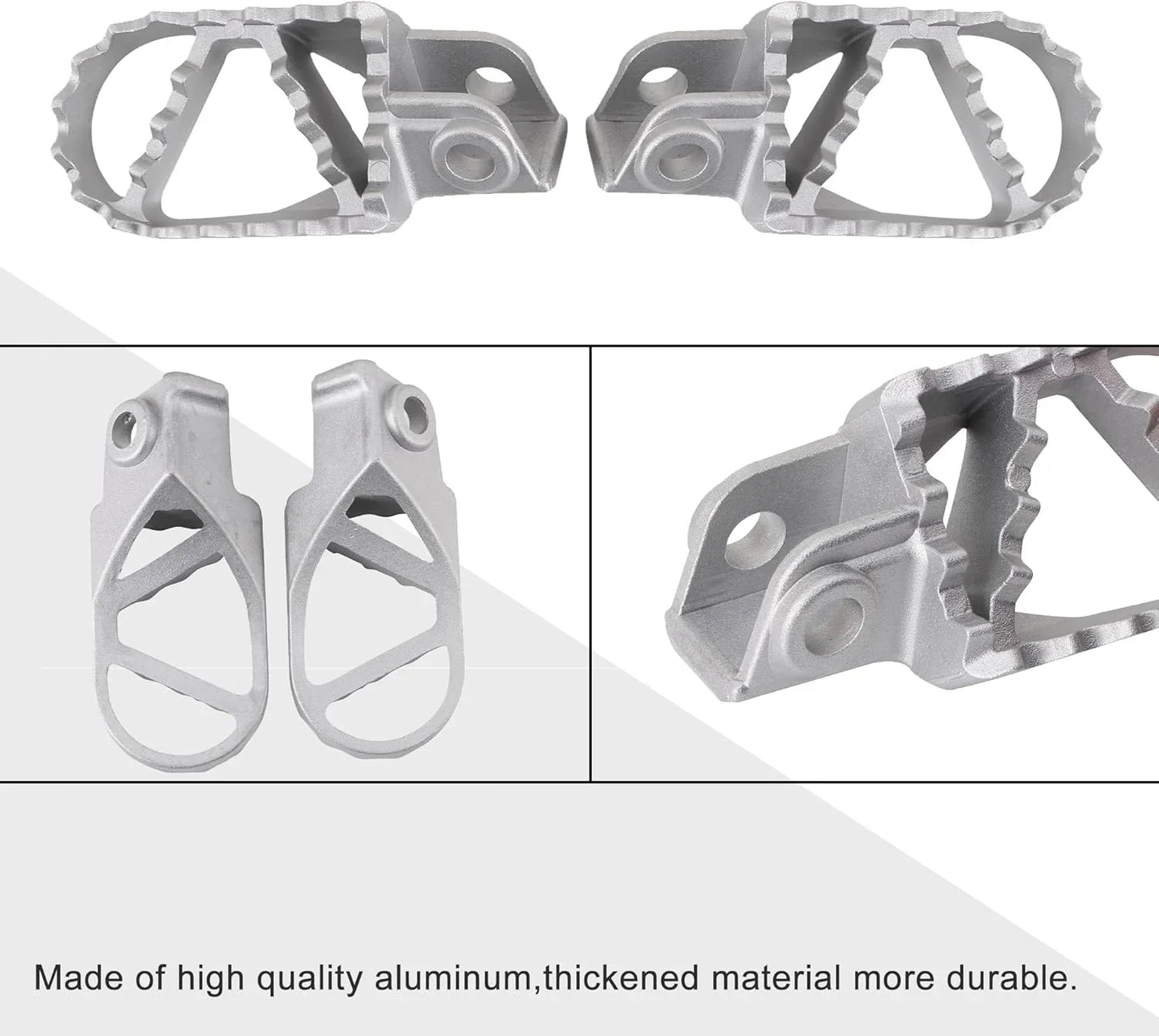 Universal 8mm Aluminum Foot Pegs for 50cc-250cc Dirt Pit Bike, Motocross (Pair) - goofitmoto
