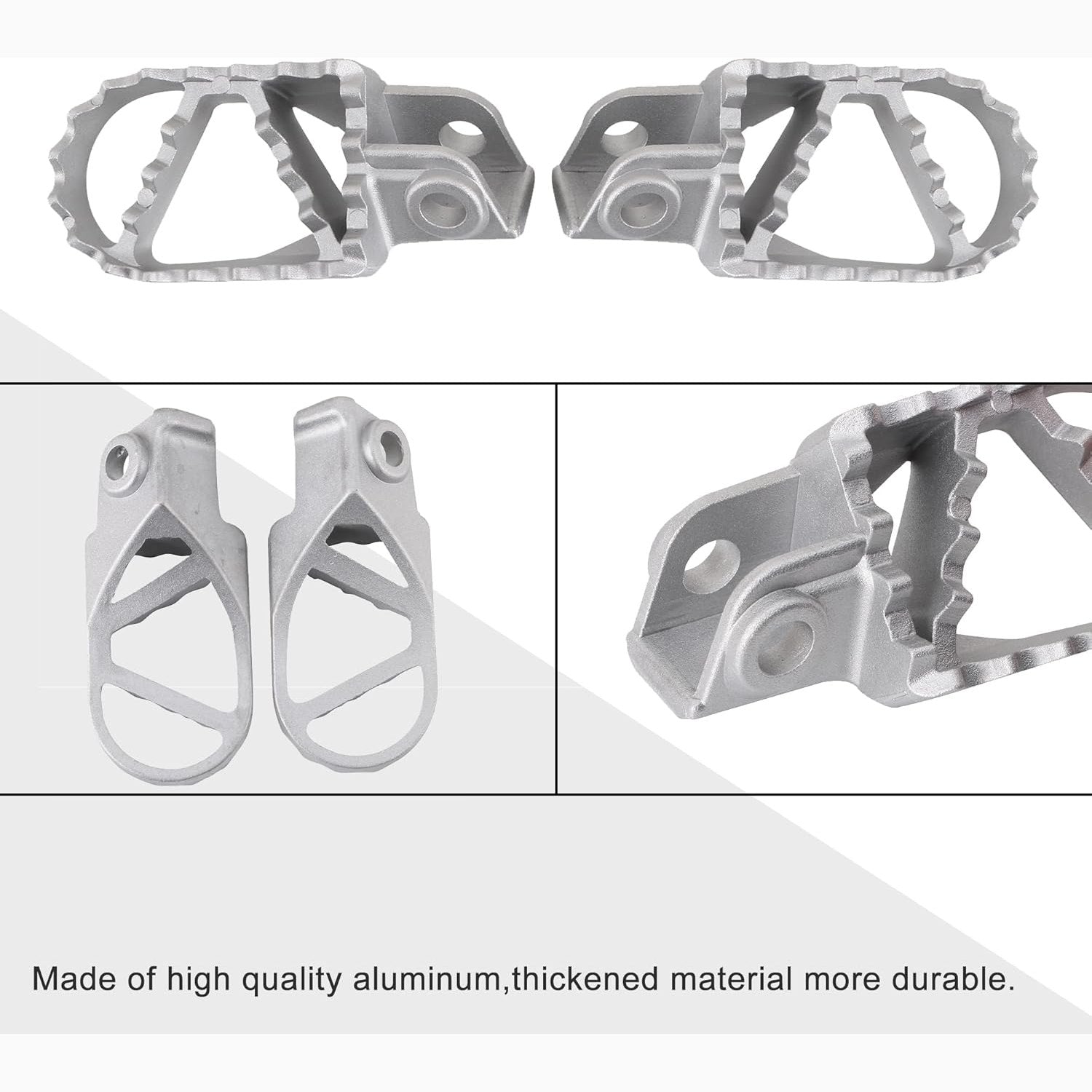 GOOFIT 8mm Foot Pegs Aluminium Foot Rest Replacement for 50cc 70cc 100cc 125cc 250cc Dirt Bike Motorcycle