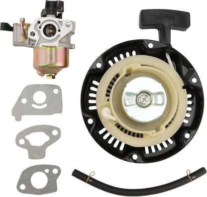 Carburetor 19mm & Pull Start Recoil Kit for 97cc 2.8HP Mini Bike | Doodlebug DB30, Motovox MBX10 MBX11