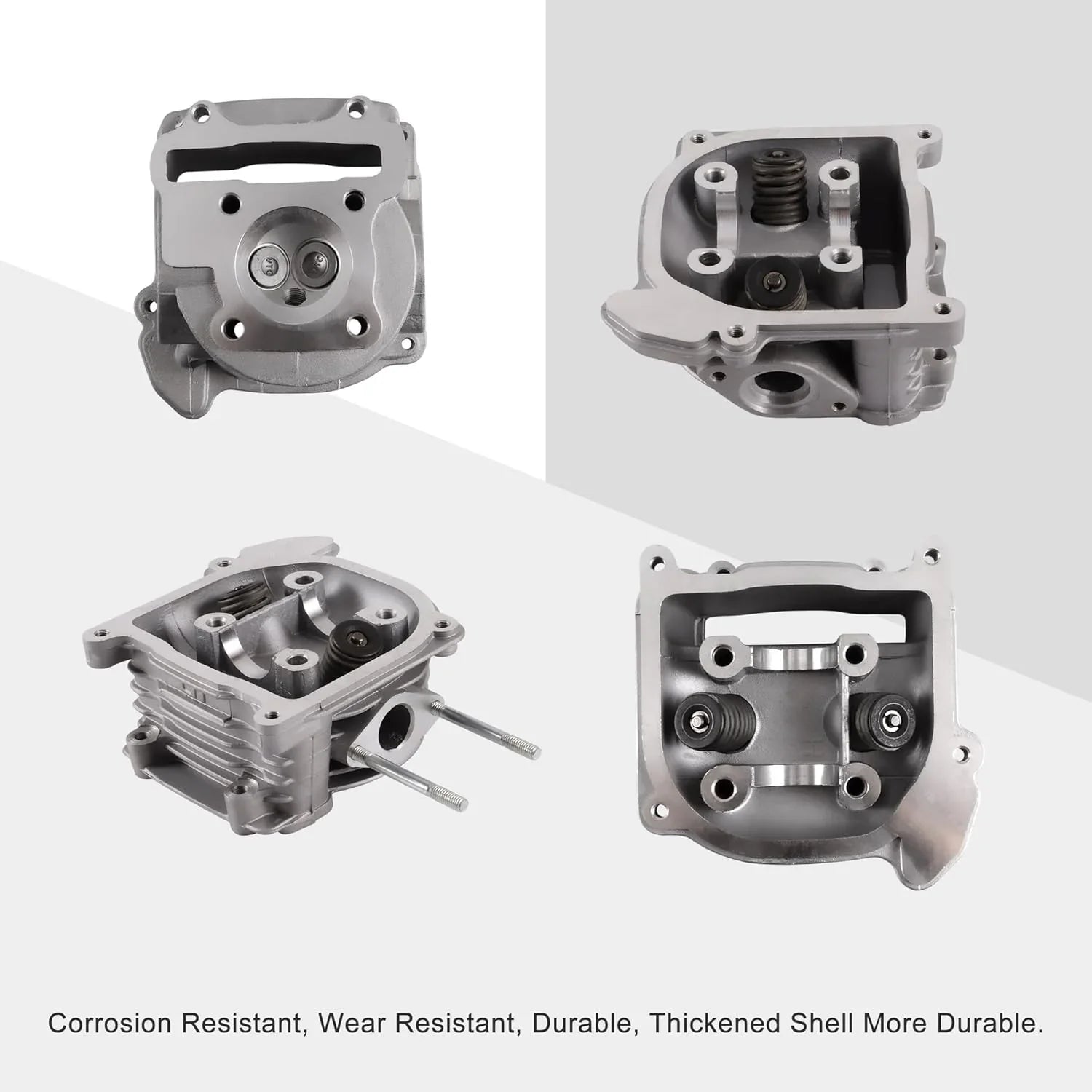 47mm Big Bore Cylinder Head with Valves & Gaskets for 4-Stroke GY6 80cc 139QMB 139QMA Engine (Non-EGR) - goofitmoto