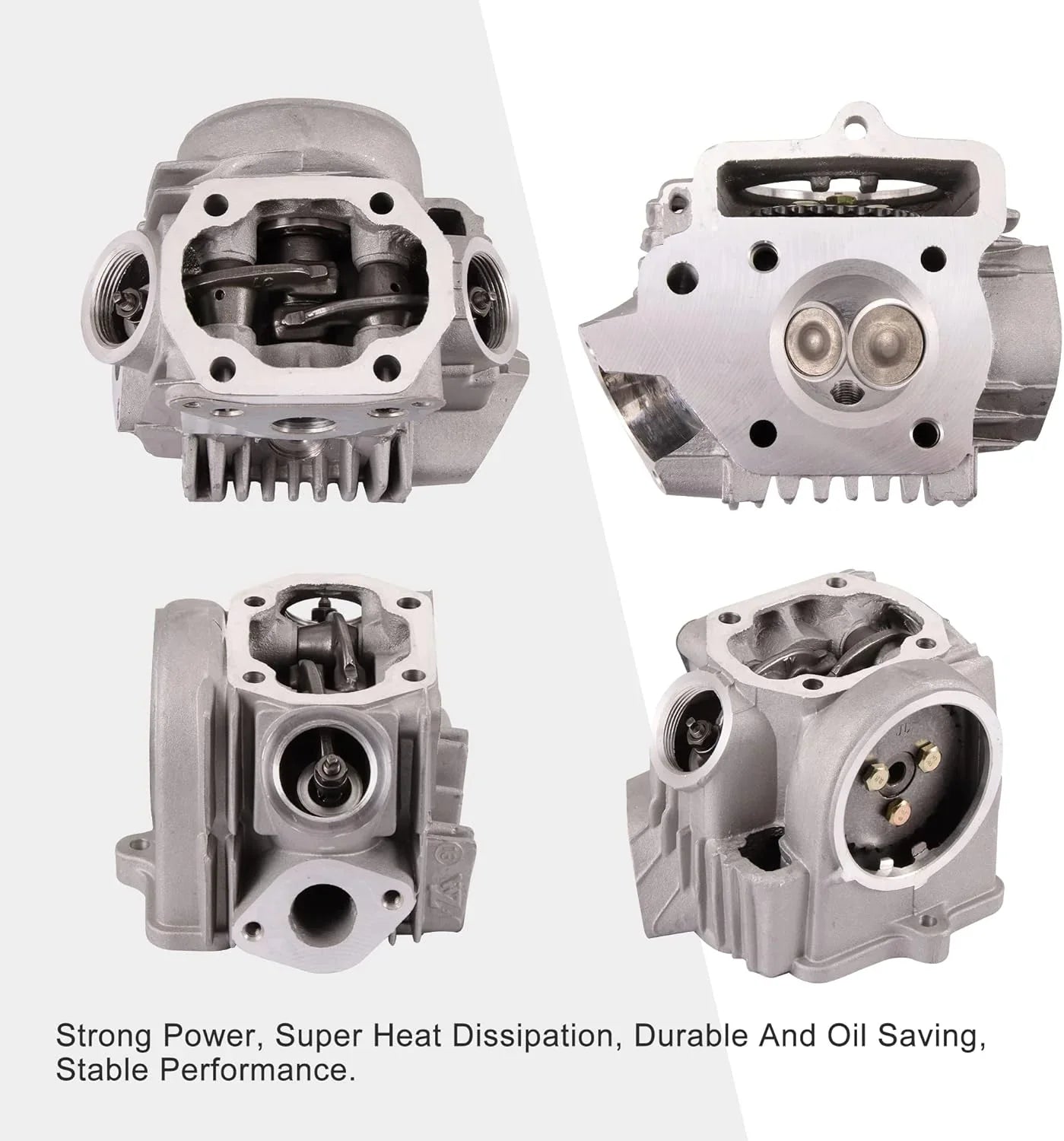 47mm Cylinder Head Assembly for 4-Stroke 70cc ATV Go Kart Scooter Dirt Bike - goofitmoto
