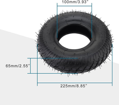 GOOFIT 2.80/2.50-4 280/250-4 2.80-4 Tire Tyres Metal Curved mouth valve TR87 For Electric Pneumatic Air Filled Hand Truck Utility Cart for Old Man Razor bike Scooter wheelbarrows trolleys