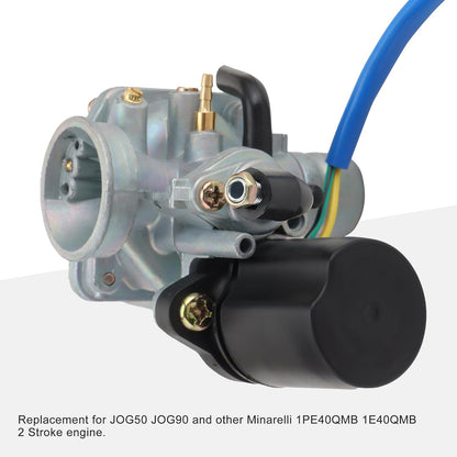 Carburetor PZ19 19mm Electric Choke for 2-Stroke 50cc 70cc 90cc Jog, Minarelli 1E40QMB Engine